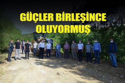 BAĞARASI YOLUNDA ASFALT ÇALIŞMALARI BAŞLADI