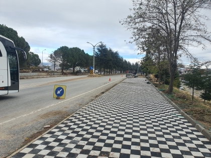 EKİPLER ŞEHİR GİRİŞİNDE ÇALIŞMALARA BAŞLADI