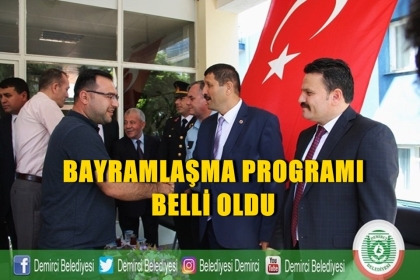 BELEDİYEMİZDE BAYRAMLAŞMA 1'İNCİ GÜN ( İŞTE PROGRAM )