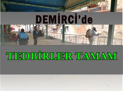 PAZARYERİ ALANI DEZENFEKTE EDİLDİ
