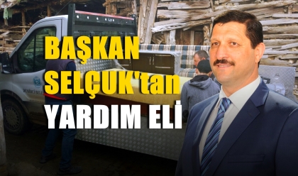 BAŞKAN'DAN EVİ YANAN AİLELERE YARDIM ELİ