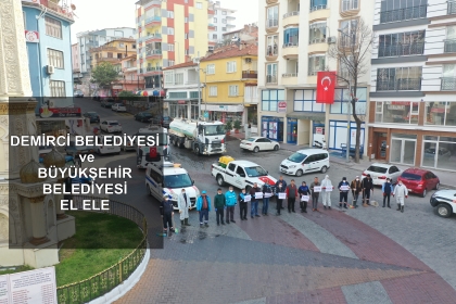 DEMİRCİ, DEZENFEKTE EDİLDİ