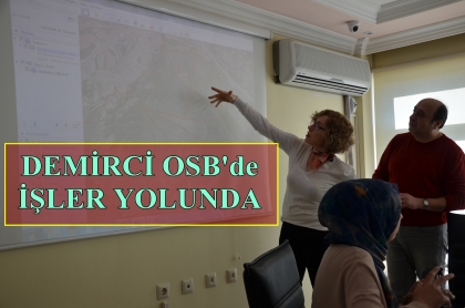 SANAYİ BAKANLIĞI UZMAN EKİBİ, DEMİRCİ'DE ÇALIŞMA YAPTI