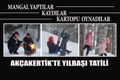 DEMİRCİ, YENİ YILIN İLK GÜNÜNÜ KARLA KARŞILADI