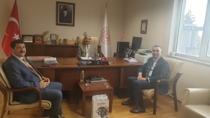 BAŞKANIMIZ, OSB GENEL MÜDÜRÜ YILDIRIM İLE GÖRÜŞTÜ