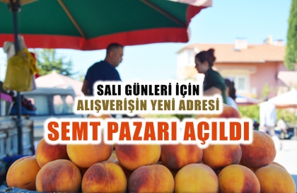 DEMİRCİ’DE SEMT PAZARI AÇILDI.