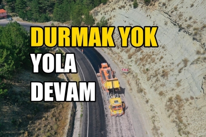 SİMAV YOLU ASFALTLANIYOR