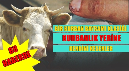 KURBANLIK YERİNE KENDİLERİNİ KESEN, ACEMİ KASAPLAR BU HABER'DE