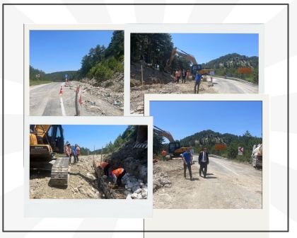 KARAYOLLARI DEMİRCİ – SİMAV ARASINDA ÇALIŞMALARA BAŞLADI