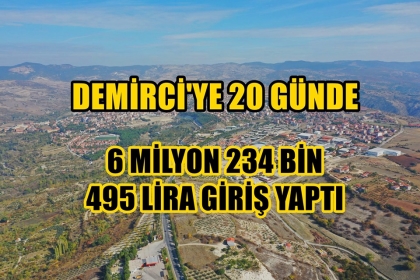 DEMİRCİ'DE 13 BİN 875 ÇİFTÇİ DESTEKLEME ALDI
