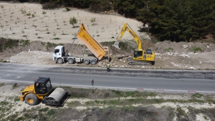 SALİHLİ KARAYOLUNDA YENİ SEZON YOL YAPIM ÇALIŞMALARI BAŞLADI.
