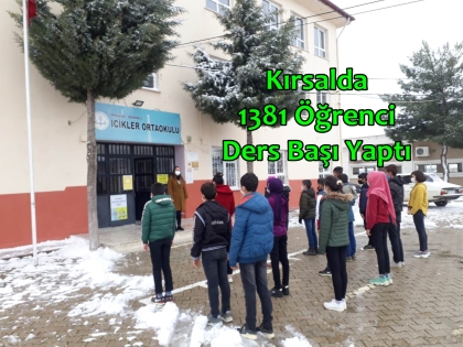 DERS ZİLİ ÇALDI, ÖĞRENCİLER YÜZ YÜZE EĞİTİME BAŞLADI