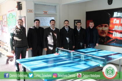 8 OKULUMUZA BELEDİYE'DEN MASA TENİSİ