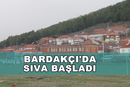 BARDAKÇI'DA PENCERE MONTAJINDAN SONRA, SIVA BAŞLADI