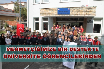 MEHMETÇİĞİMİZE BİR DESTEKTE ÜNİVERSİTE ÖĞRENCİLERİNDEN