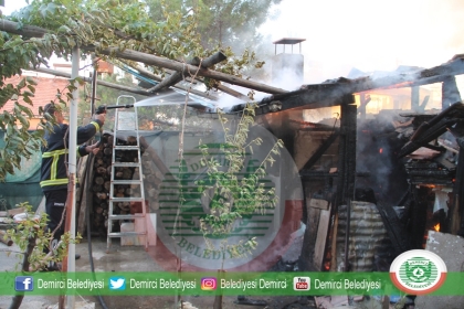 YANGIN BÜYÜMEDEN SÖNDÜRÜLDÜ