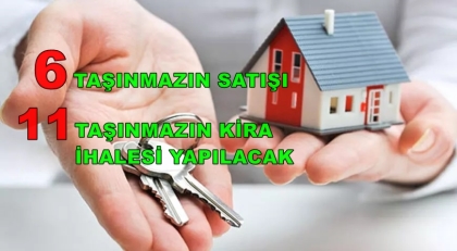 DEMİRCİ BELEDİYESİNE AİT TAŞINMAZLARIN İHALESİ YAPILACAK
