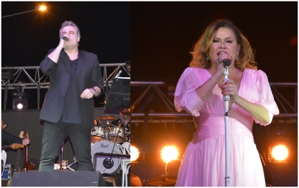 SANATÇILAR KUTSİ VE DENİZ SEKİ ŞARKILARI İLE DEMİRCİ'Yİ EĞLENDİRDİ