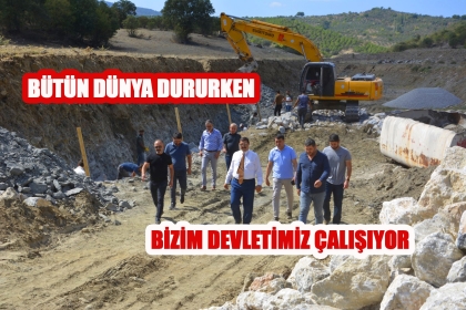 DEMİRCİ - GÖRDES YENİ YOL YAPIMINA BAŞLANDI