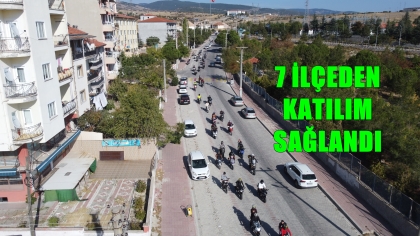 MOTOSİKLET TUTKUNLARI DEMİRCİ'DE BULUŞTU