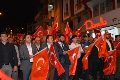 MİLLİ BİRLİK YÜRÜYÜŞÜNDE, DEMİRCİ’DE MEYDANLARDAYDI