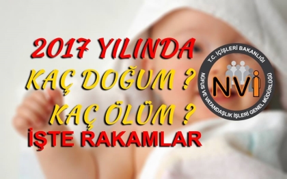 2017 YILINDA DEMİRCİ'DE DOĞUM VE ÖLÜM İSTATİSTİKLERİ