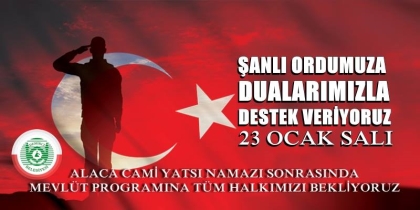 GÜVENLİK GÜÇLERİMİZE DUALARIMIZLA DESTEK VERECEĞİZ