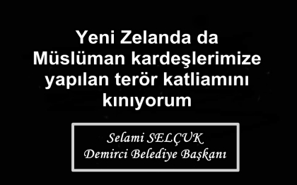 MÜSLÜMANLARA YAPILAN KATLİAMI KINIYORUZ