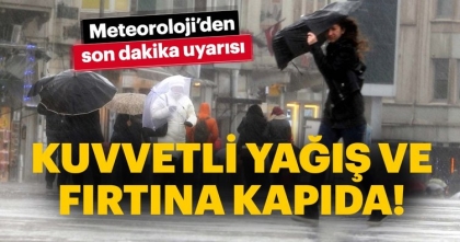 3 UYARI BİRDEN, FIRTINA, YAĞIŞ VE SOĞUK