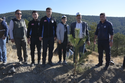 MİLLİ AĞAÇLANDIRMA GÜNÜNDE FİDANLAR TOPRAKLA BULUŞTU