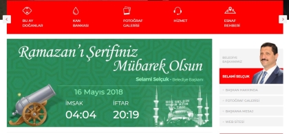 İFTAR VE İMSAK VAKİTLERİ WEB SİTEMİZDE