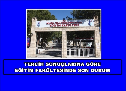 EĞİTİM FAKÜLTESİNDE 6 BÖLÜMDE YKS TERCİH SONUÇLARI