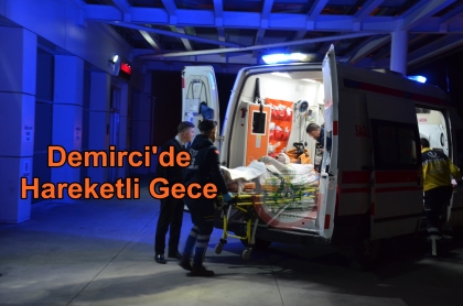 DEMİRCİ'DE ALKOL ALAN ŞAHIS KENDİNİ YAKTI