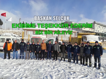 DEMİRCİ BELEDİYESİ 7/24 GÖREVDE