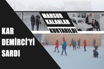 KAR YAĞIŞI ETKİLİ OLUYOR, İŞTE EN GÜZEL KARELER