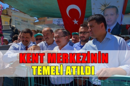 DEMİRCİ BELEDİYESİ KENT MERKEZİ TEMELİ ATILDI