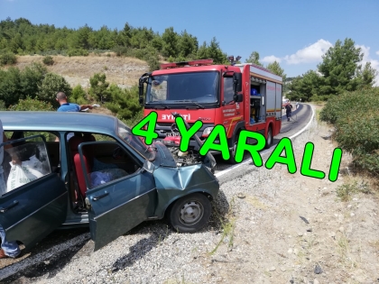 DEMİRCİ - SALİHLİ KARAYOLUNDA TRAFİK KAZASI