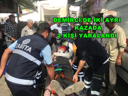 MOTOSİKLET YAŞLI ADAMA ÇARPTI