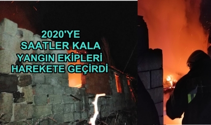 DEMİRCİ'DE YANGIN, İTFAİYE'DEN HIZLI MÜDAHALE