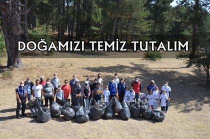 DÜNYA TEMİZLİK GÜNÜNDE DOĞAYI TEMİZLEDİLER.