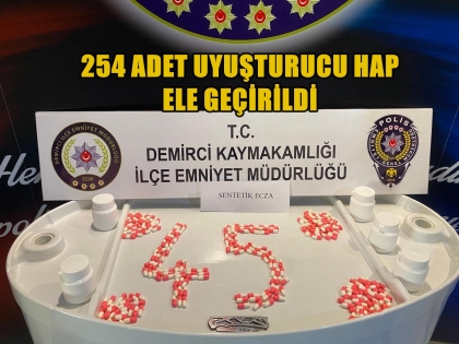 DEMİRCİ EMNİYETİNDEN UYUŞTURUCU OPERASYONU