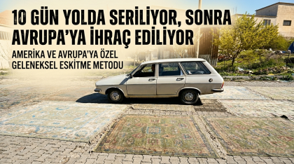 DEMİRCİ’NİN DÜNYACA ÜNLÜ HALILARI YOLLARDA "ANTİKA" KİMLİĞİ KAZANIYOR