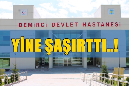 DEVLET HASTANESİ YİNE ŞAŞIRTTI !!!