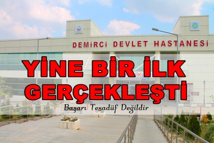 YİNE BİR İLK GERÇEKLEŞTİ, BAŞARI TESADÜF DEĞİLDİR.