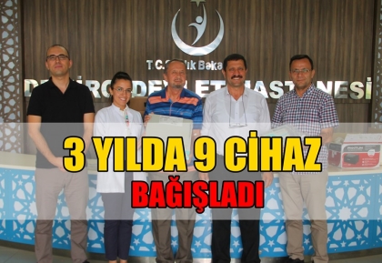 HAYIRSEVER ÇAMLI'DAN, HASTANEYE BİR CİHAZ BAĞIŞI DAHA