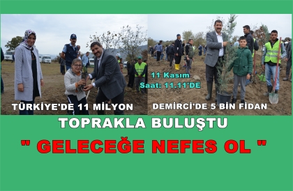 FİDANLAR, MUTLUĞUN EŞLİĞİNDE TOPRAKLA BULUŞTU