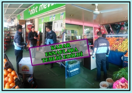 İLÇE HIFZISSIHHA KURULUNDAN YENİ KARAR