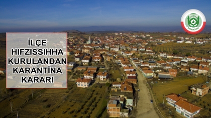 DEMİRCİ'DE BİR MAHALLE KARANTİNAYA ALINDI