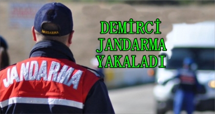 DEMİRCİ'DE KARAYOLLARI İŞARET DEMİRLERİNİ ÇALAN ŞAHISLAR YAKALANDI
