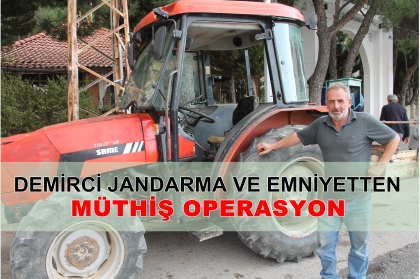 SINDIRGI'DA ÇALINDI, 45 GÜN SONRA DEMİRCİ'DE BULUNDU